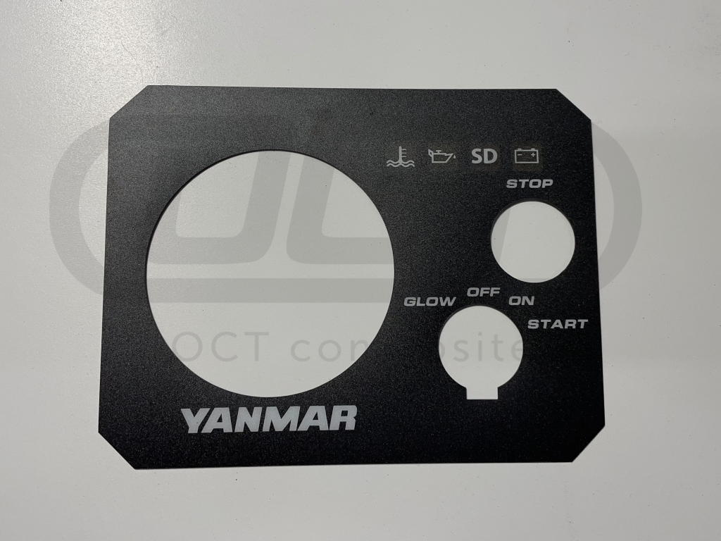 プレインシート　専用 YANMAR INSTRUMENT PANEL TYPE B 3YM30 3YM20 2YM15 FACEPLATE